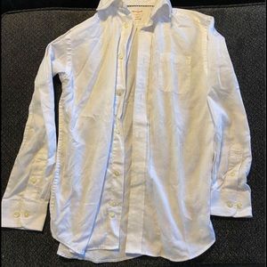 Boys white button down dress shirt Medium 8-10